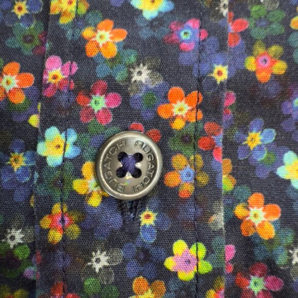 Bugatchi Shaped Fit Floral Button-Up Shirt – Size Large - Picture 8 of 14